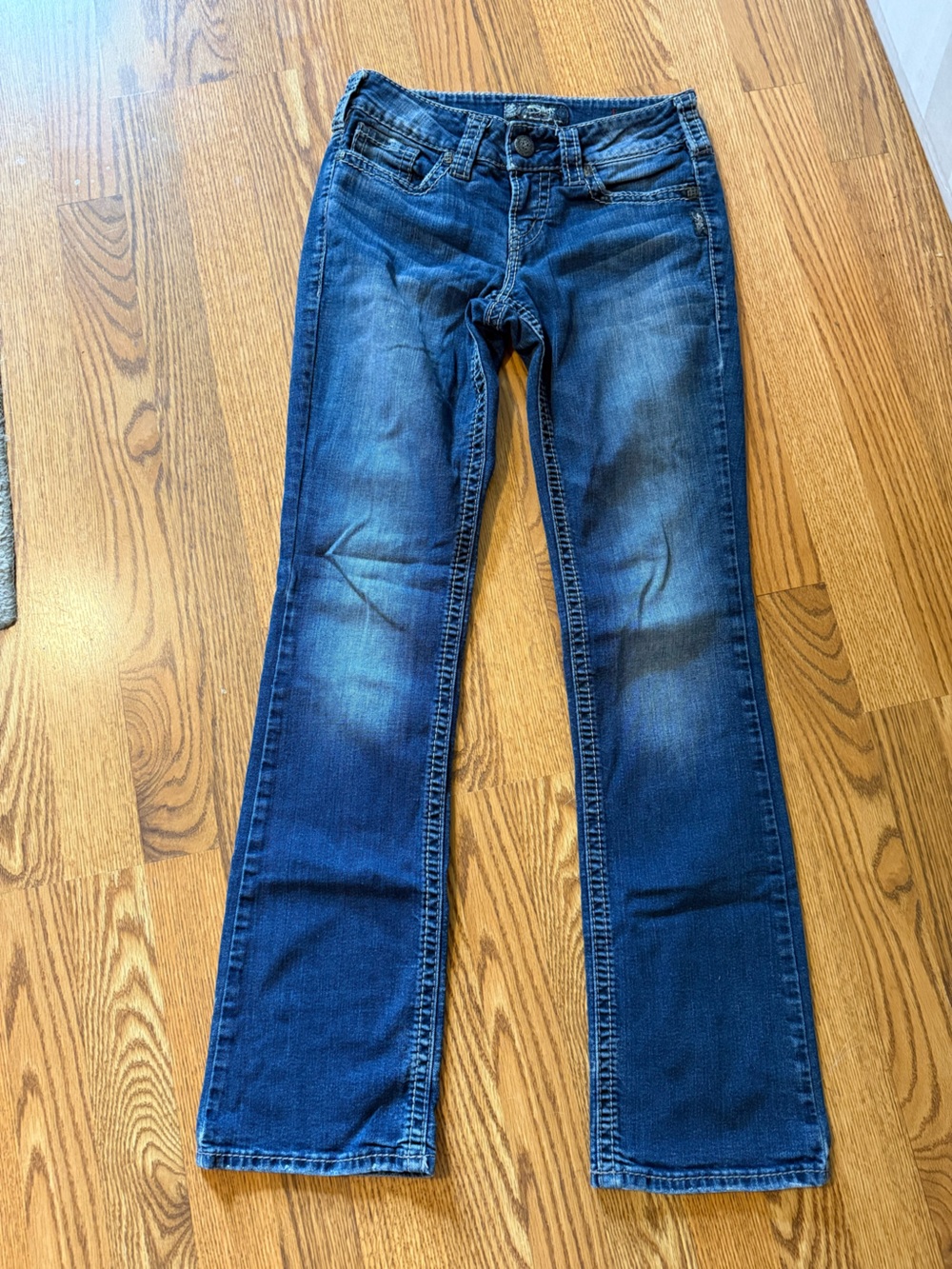 Silver Jeans Women's Boot Cut Jeans - Dark Blue Wash